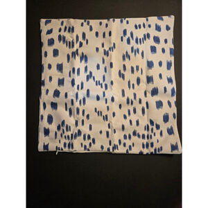 Yaofavo Home Accent Pillow Covers 18x18 Cream Blue Pebble Print